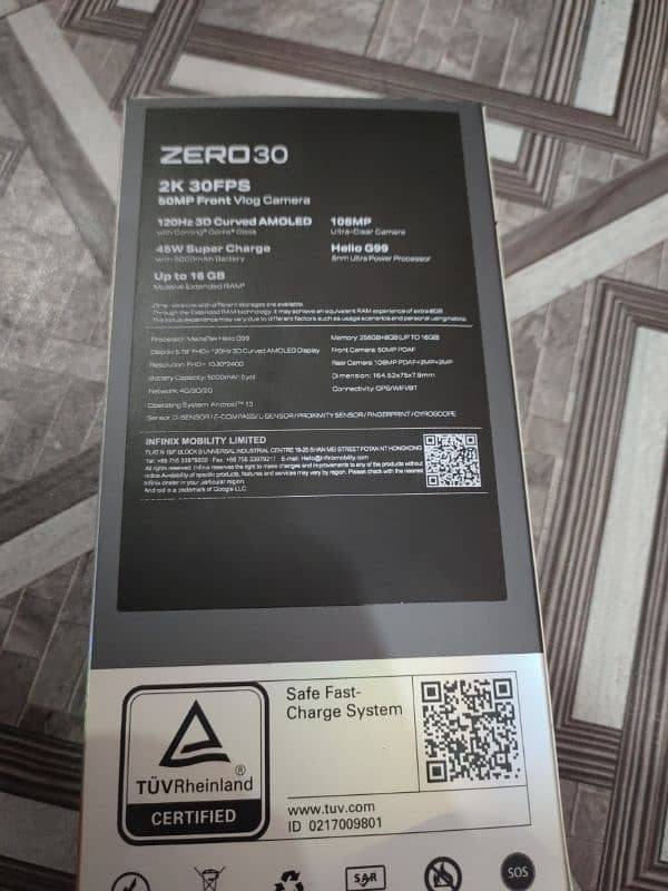 infinix zero 30 4g 16/256 3