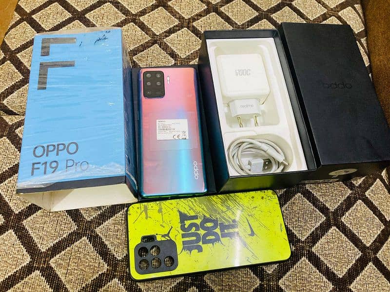 oppo f19 pro 8+8/128 complete accessories 1