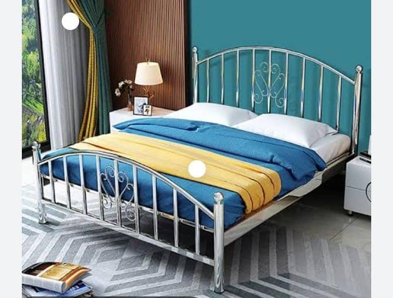 metal fram double bed cousion decent dezing 4