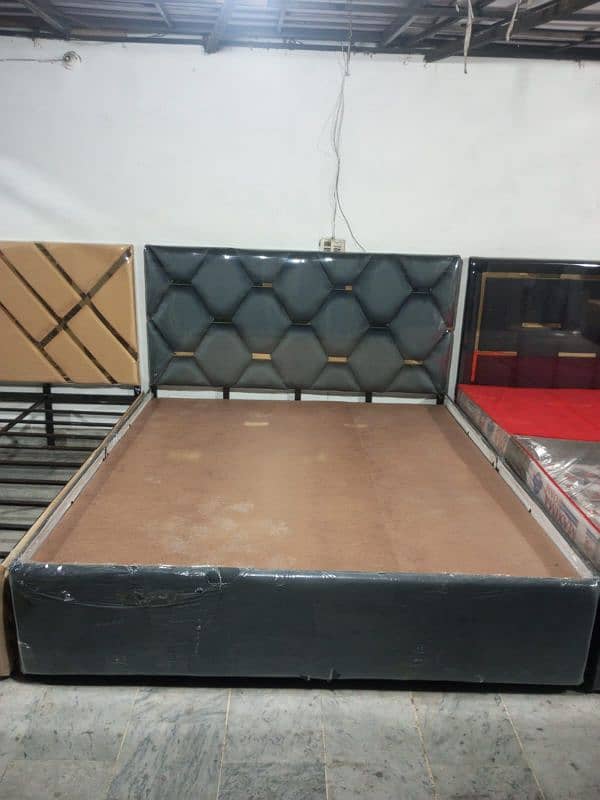 metal fram double bed cousion decent dezing 6