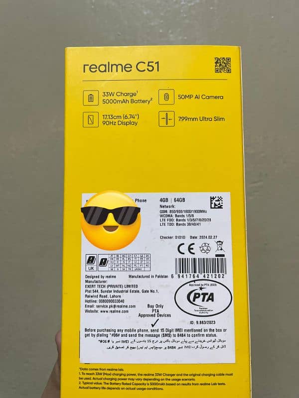 Realme C51 With Complete Accessories 8