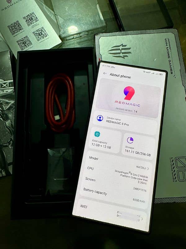 RedMagic 8 Pro (12gb 256gb) Official Approved Complete Box 6