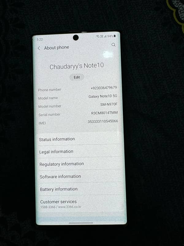 Samsung note 10 Full Ok Not a single issue 0