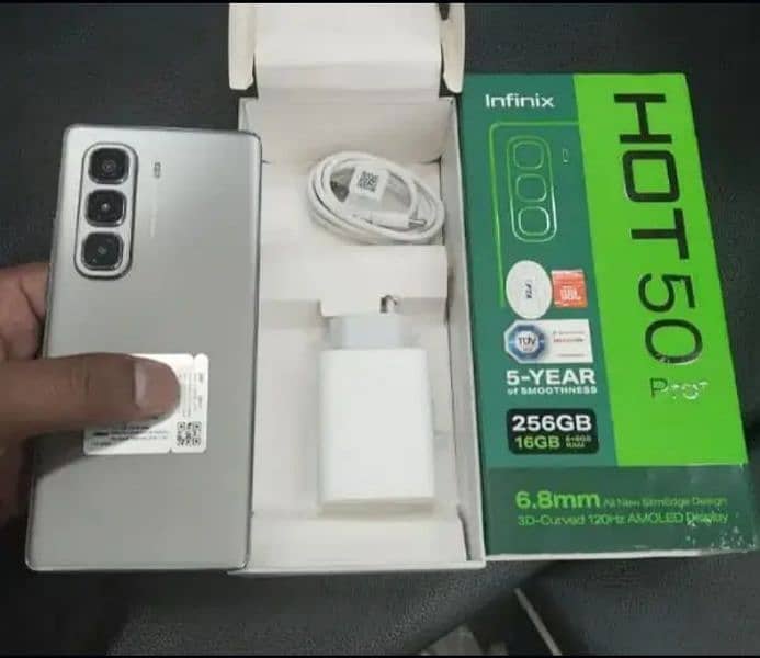 infinix Hot 50 Pro+plus 8+8+/256 just box open 03274077445 0