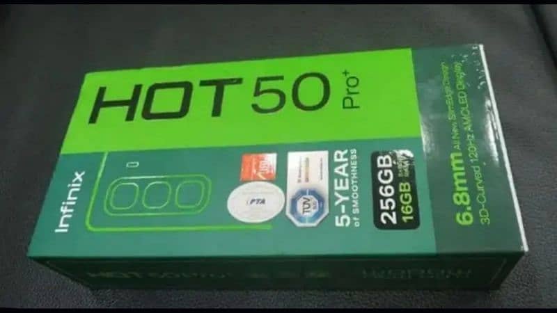 infinix Hot 50 Pro+plus 8+8+/256 just box open 03274077445 1