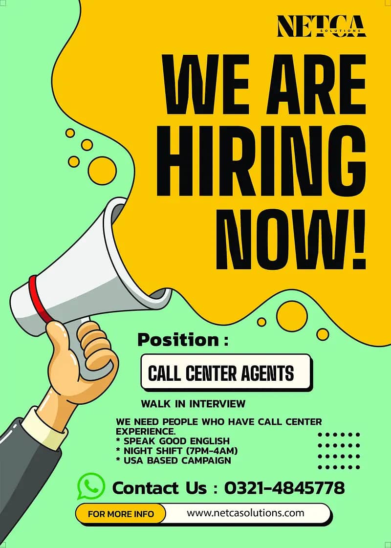 Call Center Agent Required 0321-4845778 2