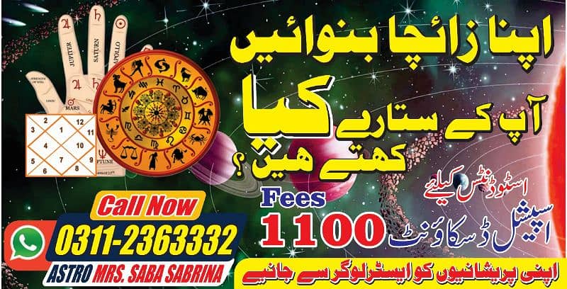 Astrologer & Horoscope Reading | Astro Mrs Saba 03112363332 0