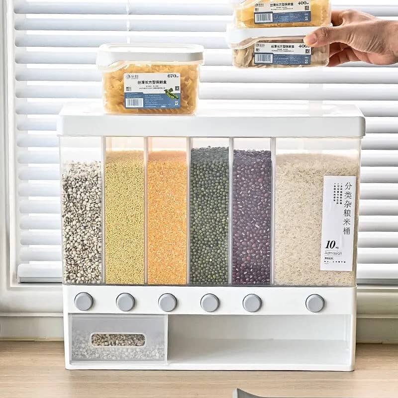 6-in-1 Wall-Mounted Cereals Dispenser 1