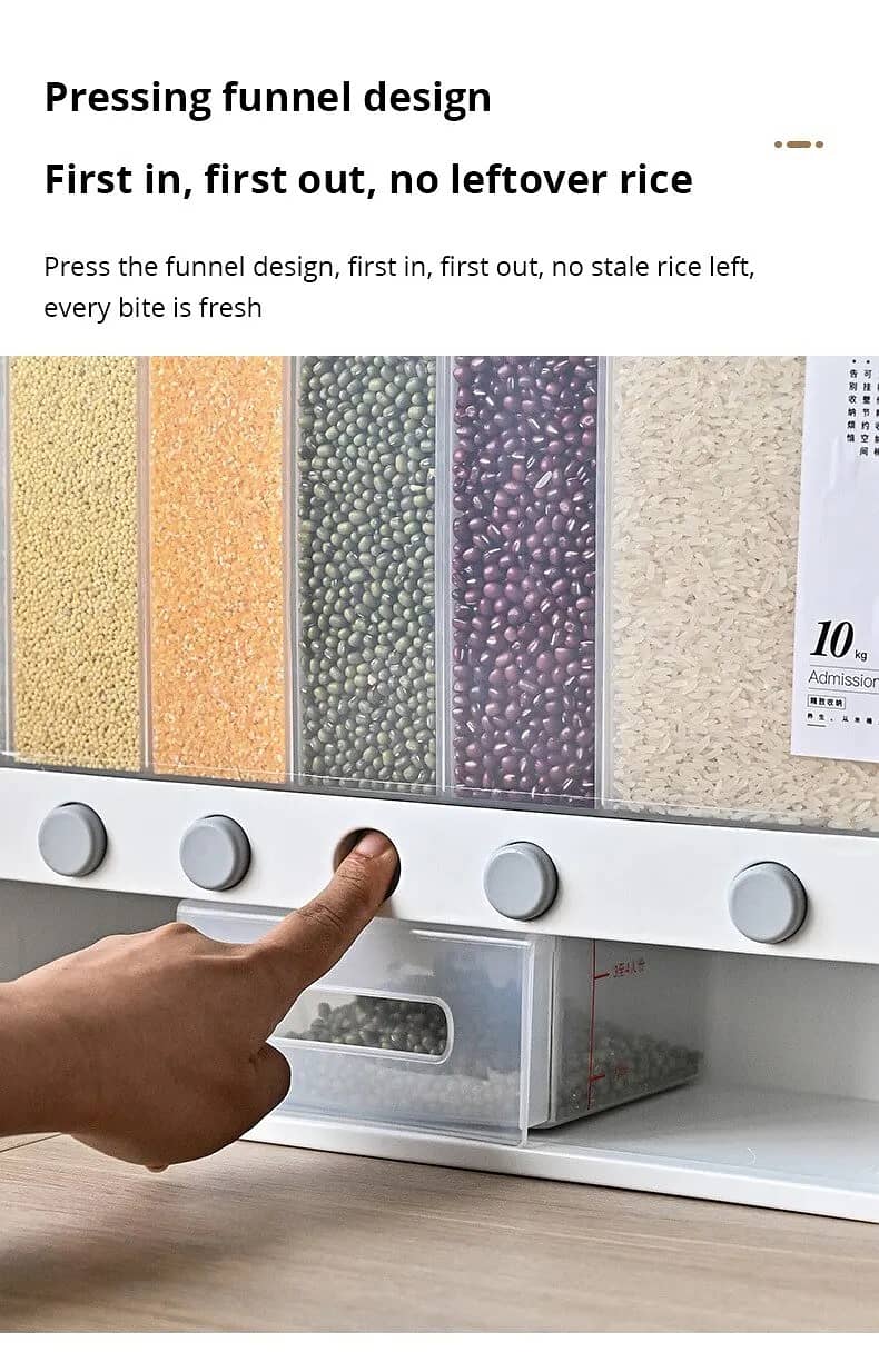 6-in-1 Wall-Mounted Cereals Dispenser 4