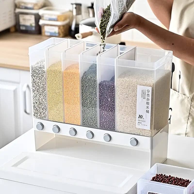 6-in-1 Wall-Mounted Cereals Dispenser 5