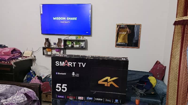 55 inch smart LED 4k Ultra Only Box open 6