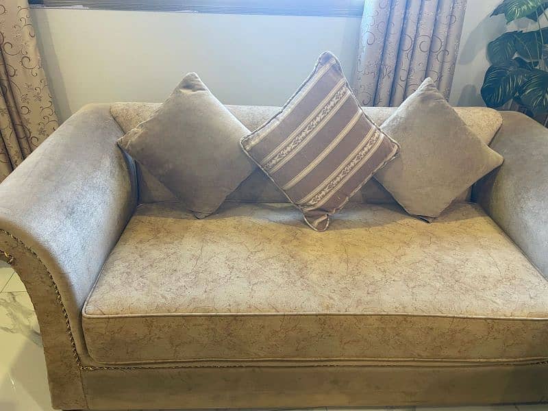 7 seater sofa set with cushions as well 2