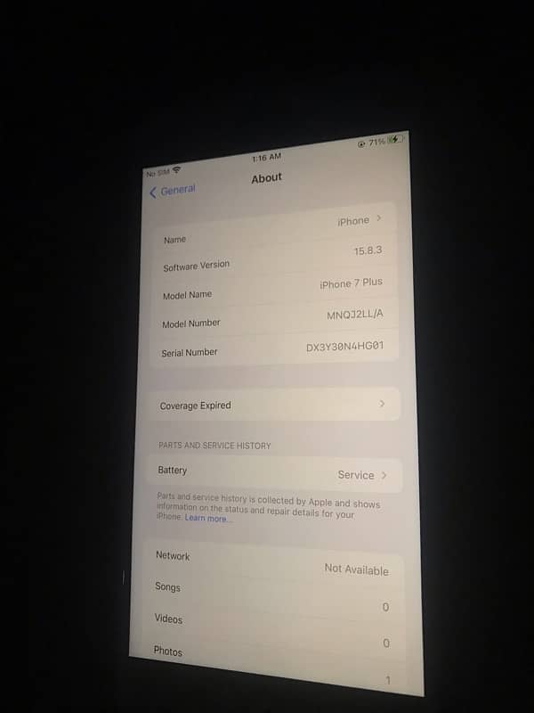 Iphone 7 plus NoN pta very good condition Battrey Health 76 original 0