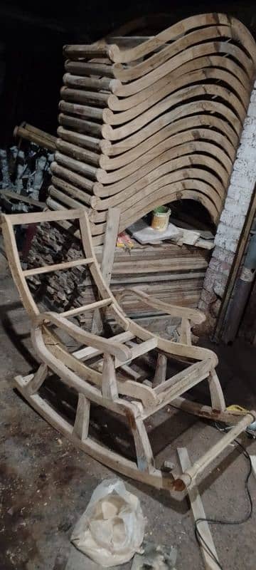 Easy chair Solid wood kikar tyar with kushan 03o74o15143 M Waheed 4