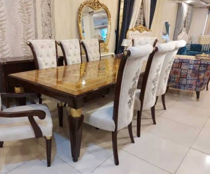 new dinning table, dinning chairs, dinning table set, dining 9