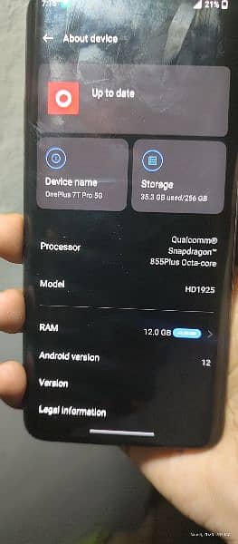 one plus 7 pro Maclaren 5