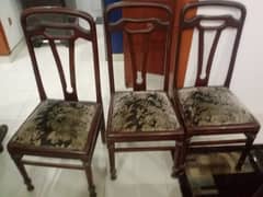 Shesham wood set of 6 chairs