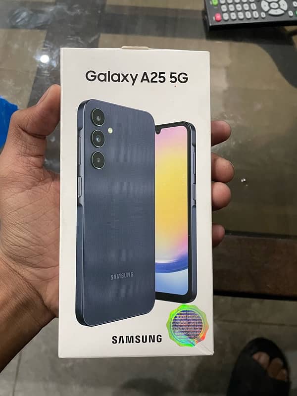 samsung A25 5G for sell just box open 1