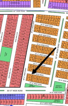 NORTH TOWN RESIDENCY PHASE 1 EXECUTIVE BLOCK 80sqyd next to Corner plot