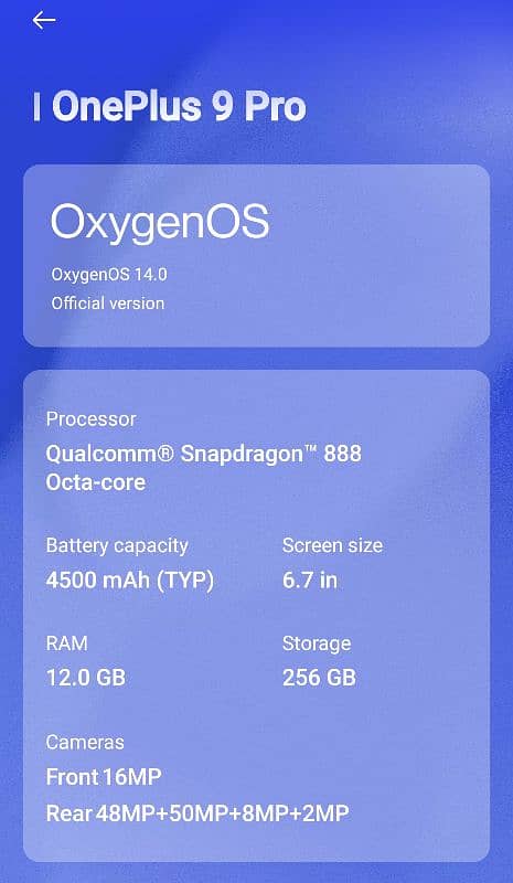 ONEPLUS 9PRO 12GB / 256GB DUAL GLOBEL (NOT CONVERTED) 5