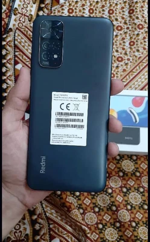 Redmi Note 11   ( 4+2/128 )  with complete saman 1