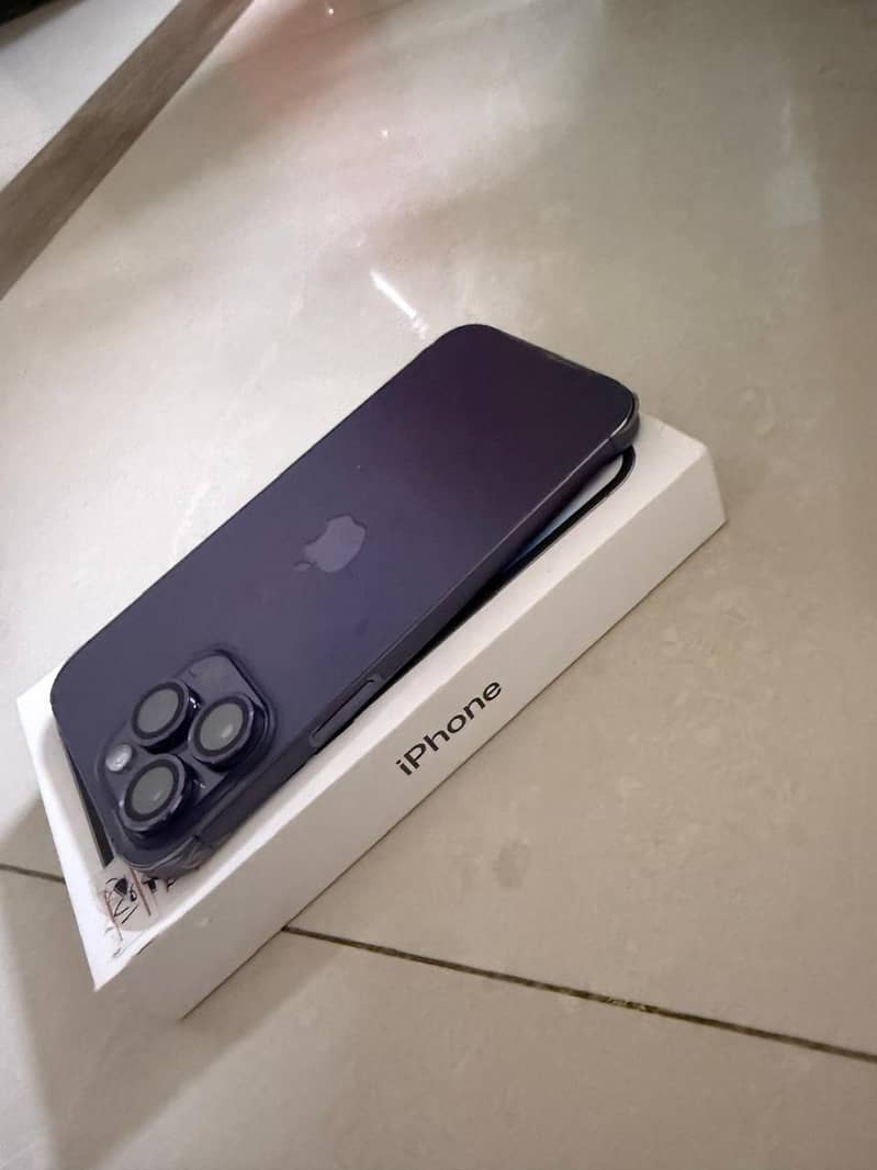 Iphone 14 Promax 128gb PTA Approved, deep purple 1