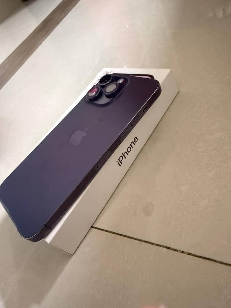 Iphone 14 Promax 128gb PTA Approved, deep purple 2