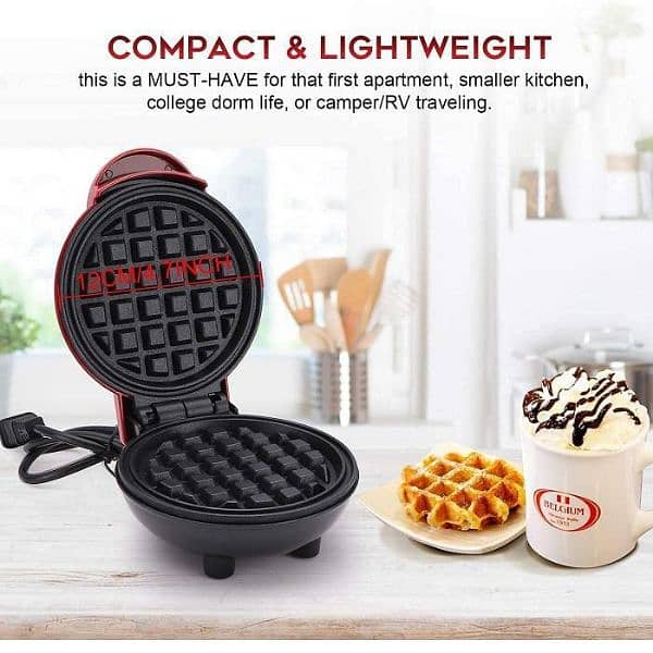 Electric Waffle Maker, 350W 3