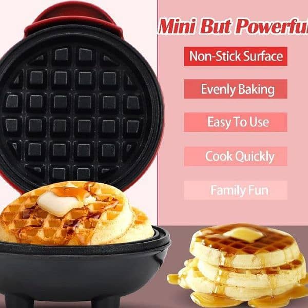 Electric Waffle Maker, 350W 4