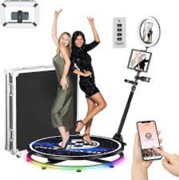 360 Booth Party Videos in 360 available for rent on birthday , wedding 4