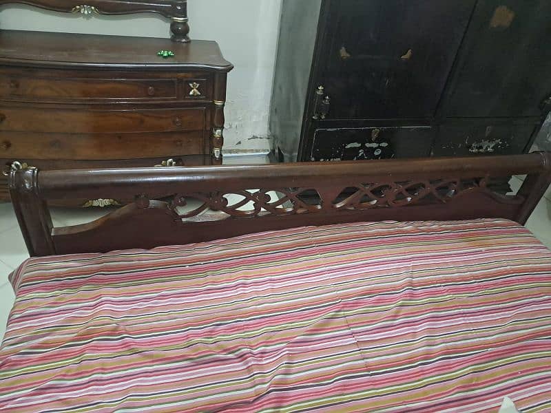 Double Bed orignal wooden mea For sale 1