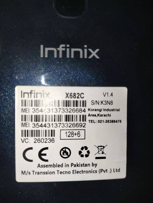 infinix hot10 6/128 1