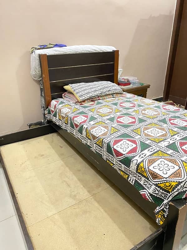 single wooden bed with underbed 3