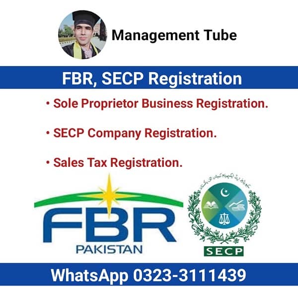 FBR NTN Regiatration SECP Company Registration Sales Tax Registration 1