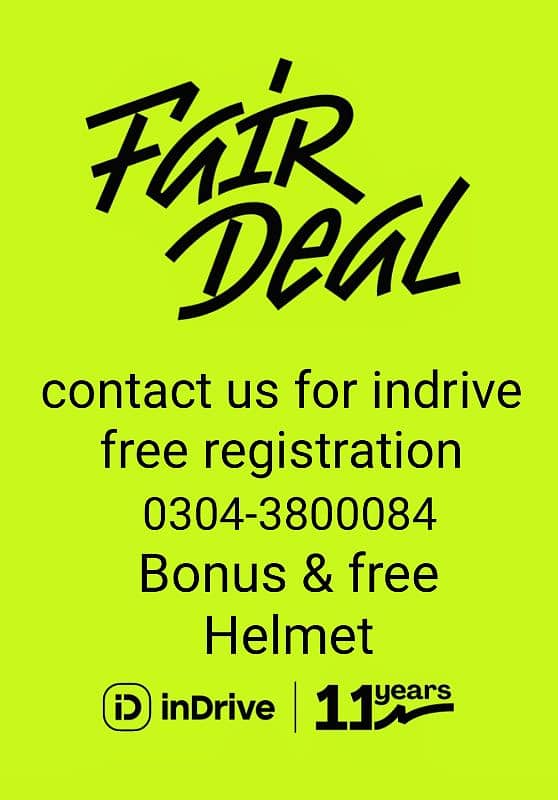 indrive free registration 0