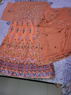 unstitched indian style lehnga in 2 colours