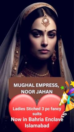 Noor Jahan Mughal ladies stiched 3pc suits