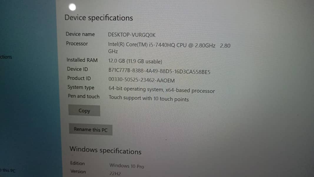 Dell Latitude 5480 i5 7th Generation 1