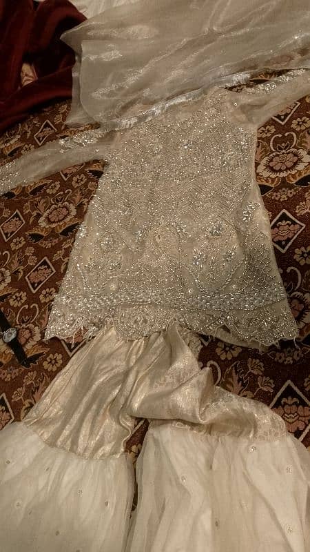 embroidery shirt with gharara and dupatta 3