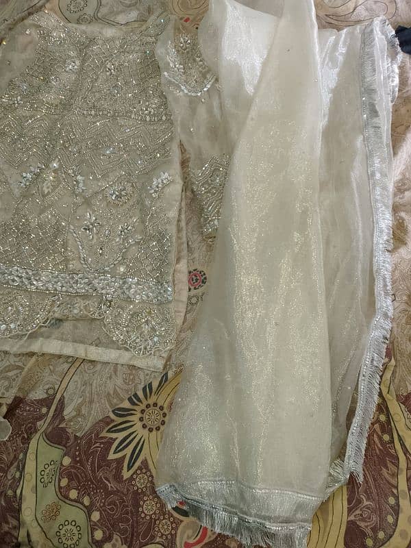 embroidery shirt with gharara and dupatta 8