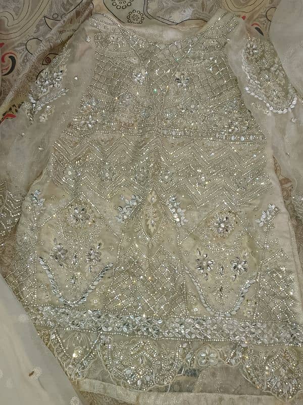 embroidery shirt with gharara and dupatta 11