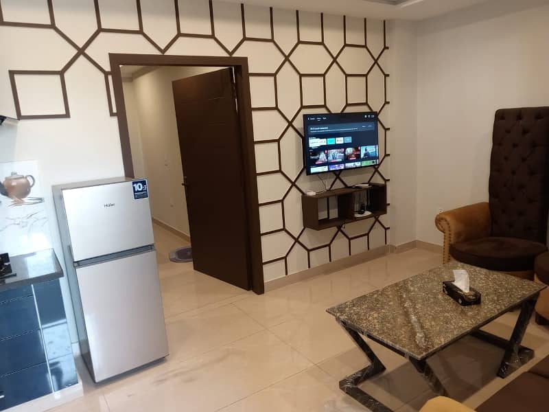 Newly Furnished One Bed Apartment For Sale In Peaceful Area Of Behria Town Lahore 1