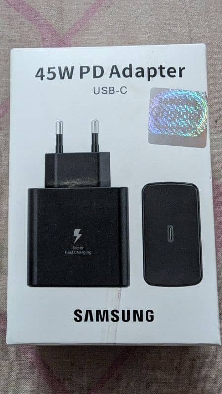 Original Samsung 45w Super Fast Charger With Type C To C Cable 1