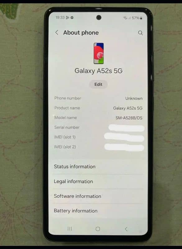 SAMSUNG A52 S. 5G (kot addu) 0