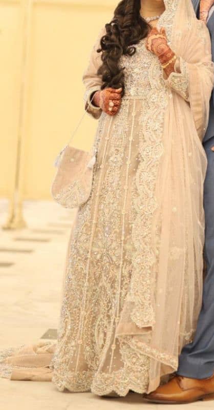 heavy tail maxi ,handmade work , full heavy walima maxi 1