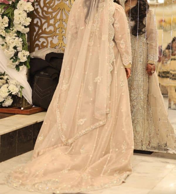 heavy tail maxi ,handmade work , full heavy walima maxi 2