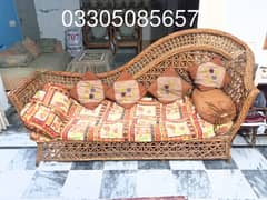 3 Seaters Cane Baint Divan Sofa,