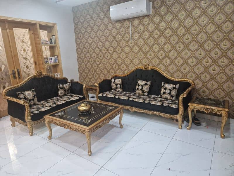 sofa | sofaset | luxury | deewan | heavy wood sofas | 7 seater sofa 0