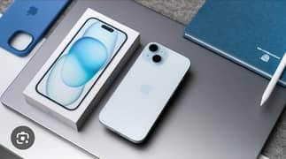 iphone 15 pta 128 blue phisical dual sim with box