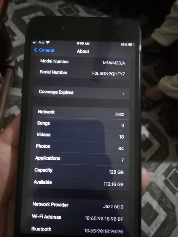 I phone 7 plus /pta approved 128/gb 6